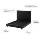 Ver imagem 3 de Cama Queen Pés Madeira Nami com Cabeceira Parise Corano Preto - Nexta Casa
