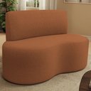 Ver imagem 2 de Sofá 2 Lugares Orgânico para Sala de Estar Living Larissa L02 Bouclê Terracota - Lyam Decor