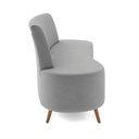 Ver imagem 3 de Sofá 2 Lugares Living 160cm Pé Palito Maraú Veludo K01 - D'Rossi Cor Cinza
