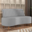 Ver imagem 6 de Sofá 2 Lugares Living 160cm Pé Palito Maraú Veludo K01 - D'Rossi Cor Cinza