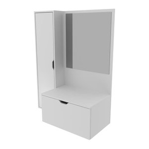 Gabinete Banheiro Com Espelheira 2 Portas Suspenso Multimóveis Vcr10084 Branco Branco