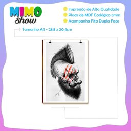 Placa de Parede Barbearia Decorativa Mdf 3mm Tam A4 Br11 - 4