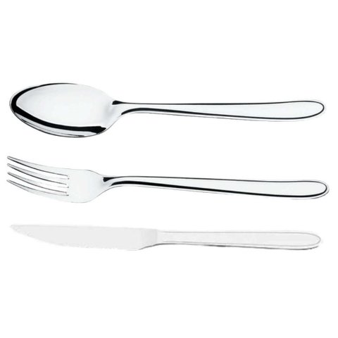 Faqueiro 72 Talheres Garfos Colheres Facas Churrasco Inox Restaurante Siena Mesa Posta Servir