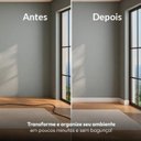 Ver imagem 4 de Rodapé 7cm Frisado Poliestireno Slim 10mm 2,40 Metro Linear Branco Graddus