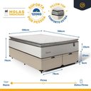 Ver imagem 7 de Cama Box Baú com Colchão de Molas Ensacadas Pillow Top Supreme Lux Queen 158cm