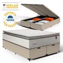 Ver imagem 5 de Cama Box Baú com Colchão de Molas Ensacadas Pillow Top Supreme Lux Queen 158cm