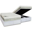 Ver imagem 1 de Cama Box Baú King: Colchão Molas Castor Pocket Eurotop Summer & Winter + Base CTC Courano