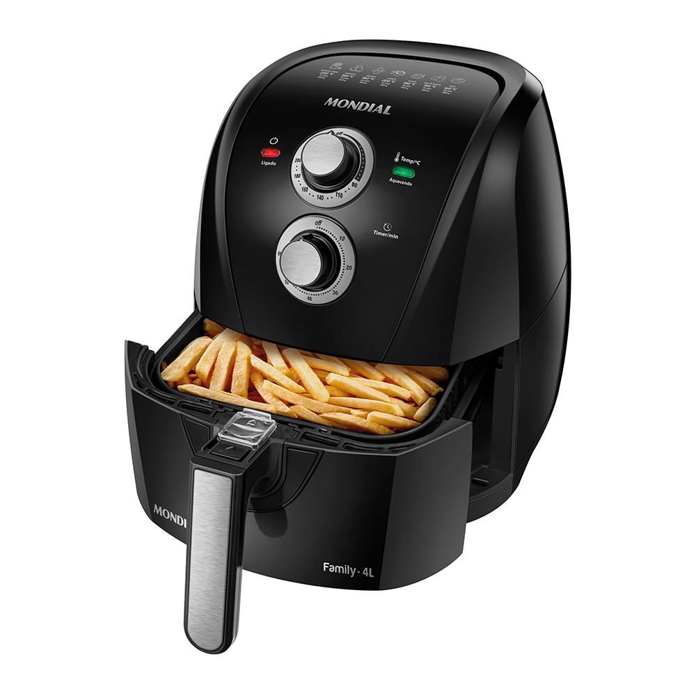 Fritadeira Elétrica Air Fryer Mondial Afn-40-le 4l Preta - 127v