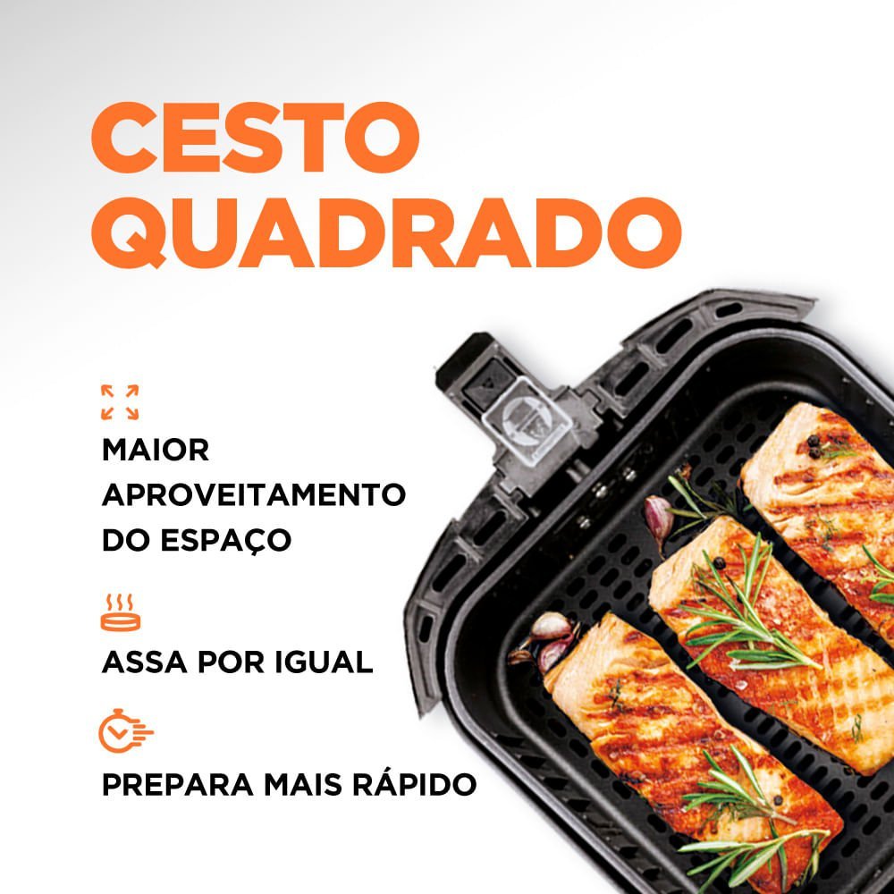 Fritadeira Elétrica Air Fryer Mondial Afn-40-le 4l Preta - 127v - 3