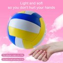 Ver imagem 2 de Bola de Vôlei Quadra Praia Voley Beach Escola Treino Profissional Peso Padrão Oficial Colorida Macia