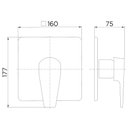Ver imagem 3 de Acabamento Monocomando Para Banheira E Chuveiro Docol Lift 8057Ce 1/2" Ônix