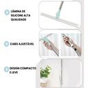 Ver imagem 2 de Rodo Silicone Magico Vassoura 2 em 1 Mop Aluminio Telescopico Limpa Vidros Retratil Esfregao Articul