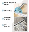 Ver imagem 3 de Rodo Silicone Magico Vassoura 2 em 1 Mop Aluminio Telescopico Limpa Vidros Retratil Esfregao Articul