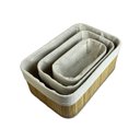 Ver imagem 2 de Kit 3 Cestos Organizadores em Bambu – Multiuso, Decorativo, Sustentável e Resistente