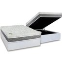 Ver imagem 1 de Cama Box Baú Casal: Colchão Molas Ensacadas Luckspuma MasterPocket Aspen One Side + Base CRC