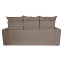Ver imagem 6 de Conjunto de Sofá 3 e 2 Lugares Retrátil e Reclinável 2.00x1.50m Cama Inbox Smal Suede Bege