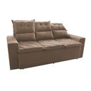 Ver mais imagens de Conjunto de Sofá 3 e 2 Lugares Retrátil e Reclinável 2.00x1.50m Cama Inbox Smal Suede Bege