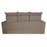 Conjunto de Sofá 3 e 2 Lugares Retrátil e Reclinável 2.00x1.50m Cama inBox Smal Suede Bege - 6
