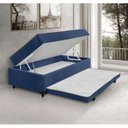 Ver imagem 3 de Cama Box Solteiro 3 em 1 New Magnifico Teen Colchões Sensor Azul/Branco