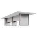 Ver imagem 5 de Mesa de Reunião 360cm Corporativa 6 Pessoas com Caixa de Tomadas Corporate Cinza