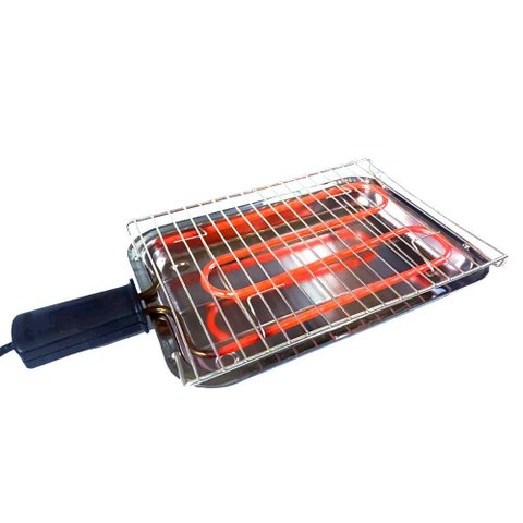 Churrasqueira Elétrica Portátil em Inox: Grill Master da Alfa Suportel para Churrascos Perfeitos:220