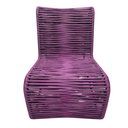 Ver imagem 4 de Conj Lotus 2 Poltronas e Puff em Aço para Sala Varanda Gourmet Corda Náutica