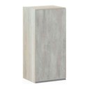 Ver imagem 1 de Armário Aéreo 35cm 1 Porta Lis Legno Crema C/Concreto