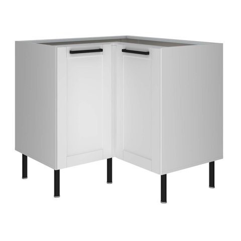 Balcão Canto 90cm 2 Portas Grazi Tecnomóbili