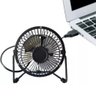 Mini Ventilador Mesa USB Notebook Potente Ultra Silencioso Pequeno Portátil Circulação Ar - Preto - 2