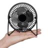 Mini Ventilador Mesa USB Notebook Potente Ultra Silencioso Pequeno Portátil Circulação Ar - Preto - 3