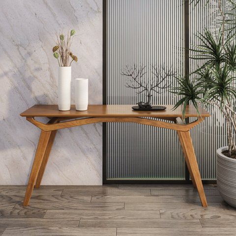 Aparador com Tampo em MDF Laminado San Marino Marrom/Champagne