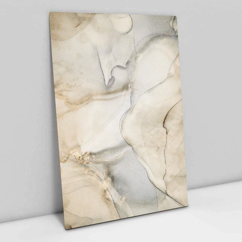 Quadro Decorativo em Canvas Abstrato Mármore Luxo TaColado Borda Infinita 120 x 80cm