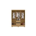 Ver imagem 3 de Guarda Roupa Coimbra 6 Portas 2 Gavetas Atacama Grafite - Aramóveis