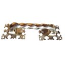 Ver imagem 3 de Puxador Em Bronze Colonial Rústico Gigante 22 Cm Mansões