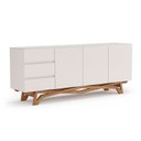 Ver imagem 2 de Buffet Aparador Madeira Maciça 3 Portas Volga