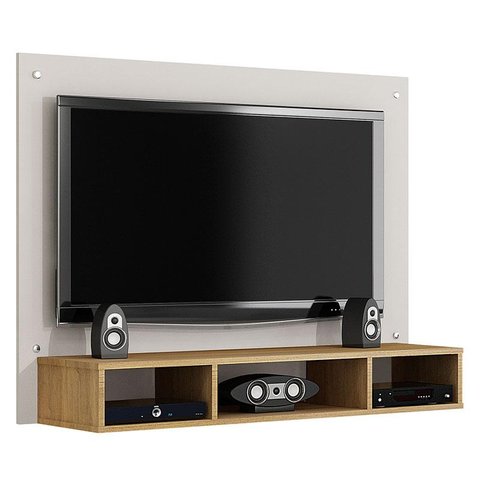 Painel para Tv Atena Off White Cinamomo – Valdemóveis