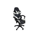 Ver imagem 1 de Cadeira Gamer Stillus Ergonômica com Apoio para Os Pés - Preto e Branco