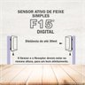 Sensor Barreira Ativo Infravermelho Simples F15 Digital Ipec - 3