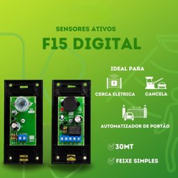 Sensor Barreira Ativo Infravermelho Simples F15 Digital Ipec - 2