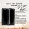 Sensor Barreira Ativo Infravermelho Simples F15 Digital Ipec - 5