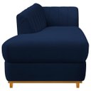 Ver mais imagens de Kit Diva Recamier Vanessa 160cm Lado Esquerdo e 01 Poltrona Laura Suede Adj Decor Azul Marinho