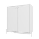 Ver imagem 1 de Rack 2 portas 2 prateleiras tv até 24" BR 116 Linha Pin - BRV Móveis