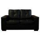 Ver imagem 3 de Sofá de Couro 2 Lugares Londres 151cm M06 Cor Preto 450 - Amarena Móveis