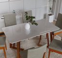 Ver mais imagens de Conjunto Sala de Jantar 6 Lugares 160x90cm A102 Marrom/Caramelo/Avela