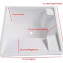 Ver imagem 3 de Tanque Plástico Parede 26l Forte Branco com Válvula