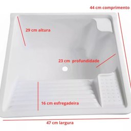 Tanque Plástico Parede 26l Forte Branco com Válvula - 3