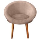 Ver imagem 4 de Poltrona Decor para Sala de Estar Espaço Gourmet Tecido Veludo Estrutura Resistente Suporta 120kg