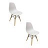 Kit 2 Cadeiras Eames Polipropileno Base Madeira Eiffel Espresso Móveis - 1