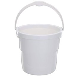 Balde de Plástico com 8L Alça e Marcador de Litros Interno Astra Branco - 1