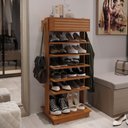 Ver imagem 1 de Sapateira Multiuso Estante Organizadora Closet - Freijó